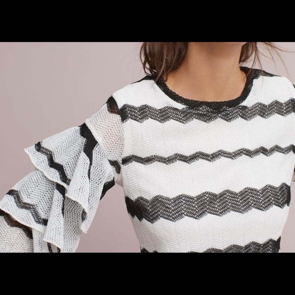 Eva Franco Ruffle Sleeve Top